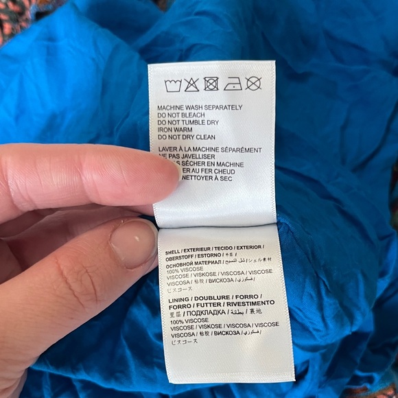 FARM Rio Vibrant Blue and Orange Maxi Dress - Picture 12 of 12